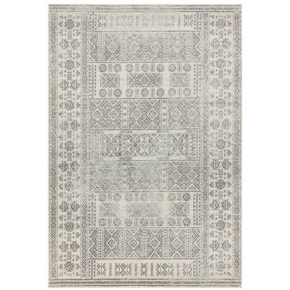 Nova Tribal Boho Rugs NV33 in Grey